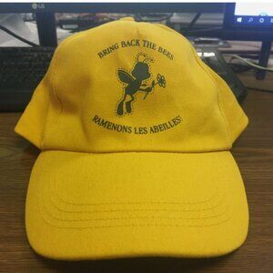 Bring Back The Bees Adjustable Yellow Cap
